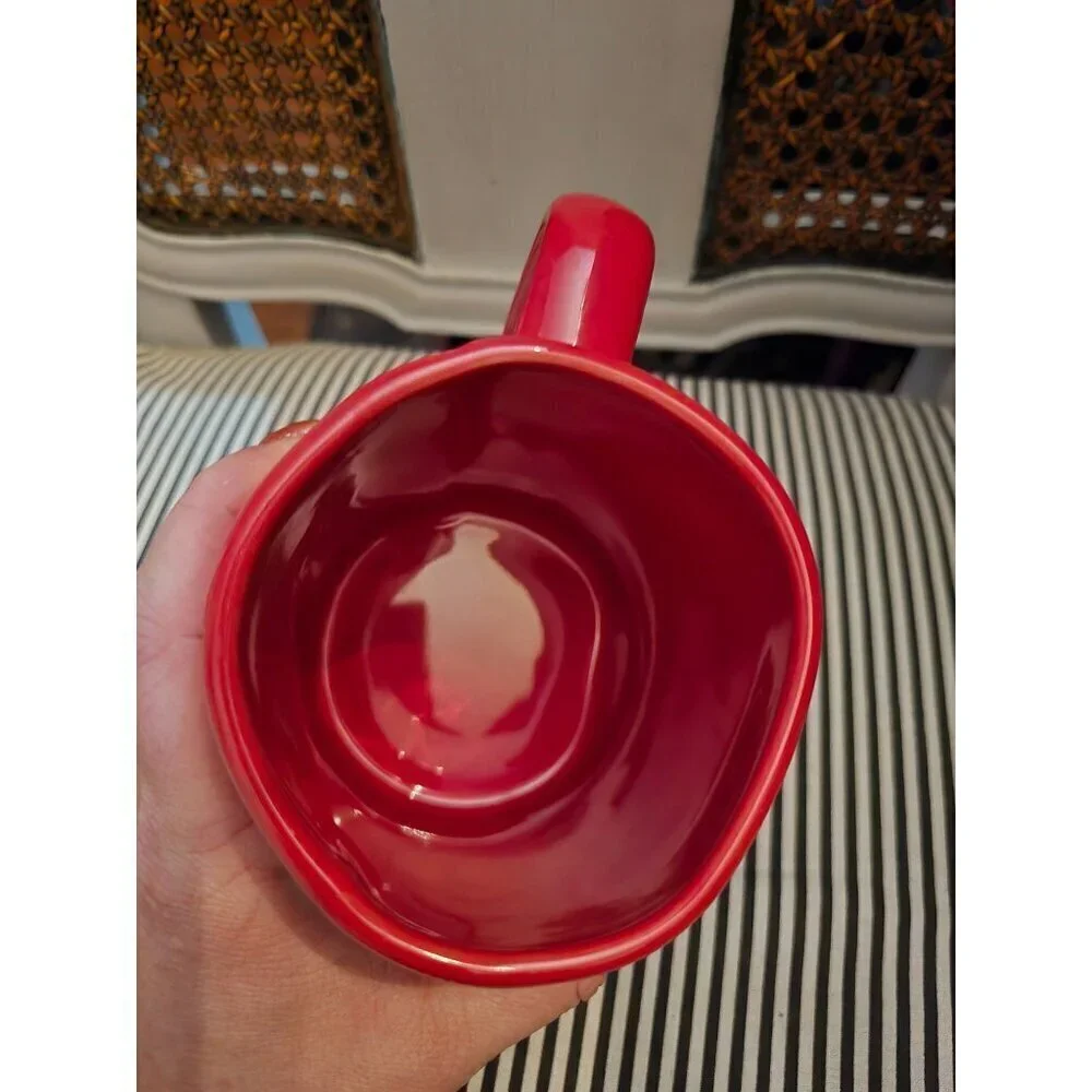 Rae Dunn Artisan Apple Cider Red Coffee Mug Farmhouse Fall